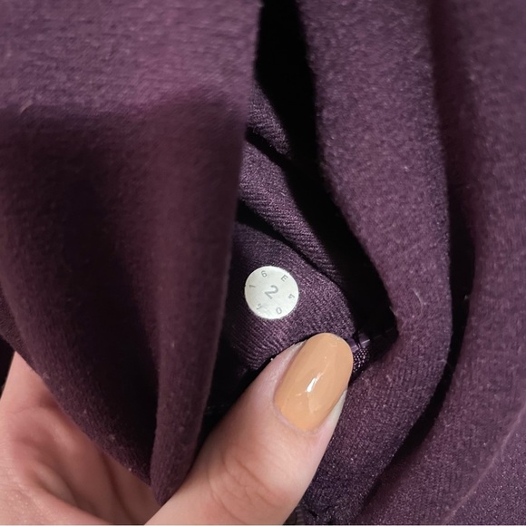 Lululemon Kick the Cold Funnel Neck Full-Zip Darkest Magenta Jacket - Picture 8 of 9